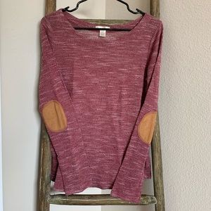 BOZZOLO Sweater with Elbow Patches